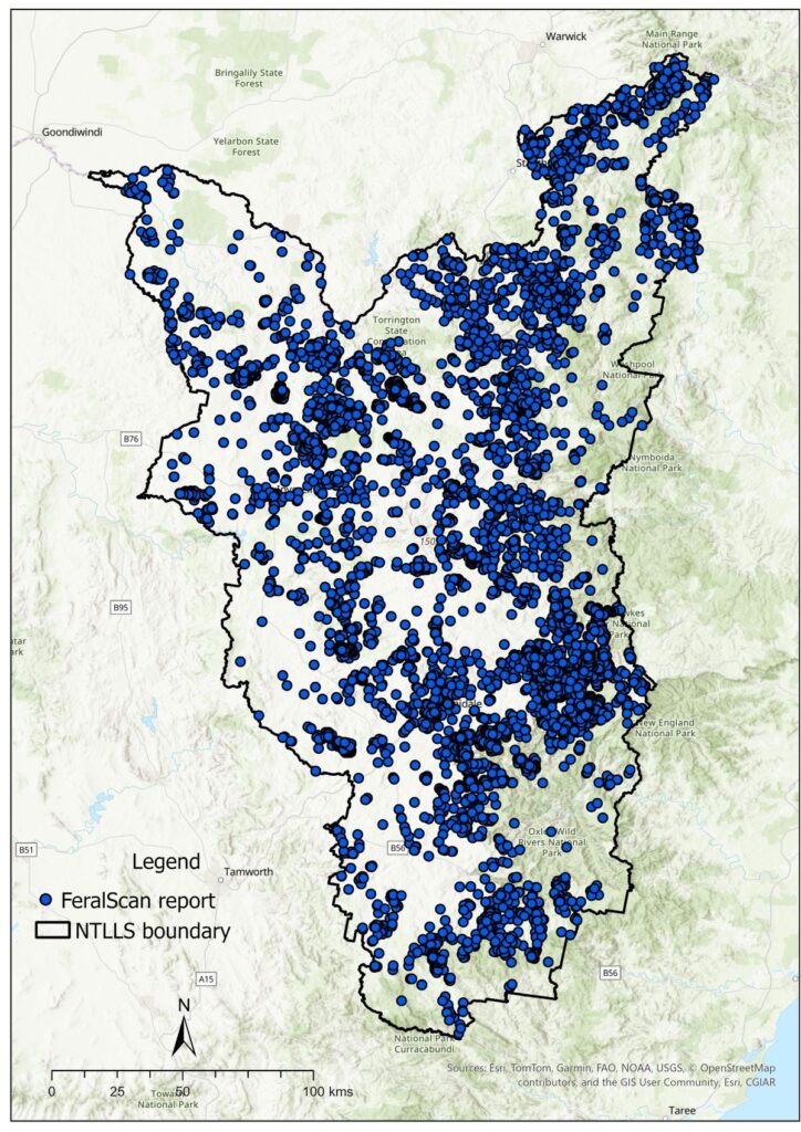 FeralScan map